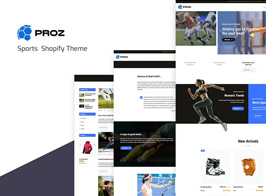 Proz – Sports Store Shopify Theme