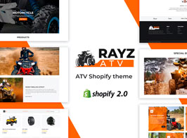 Rayz – Bike, Motor Sports Shopify Theme