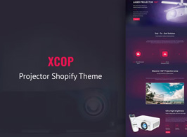 Xcop – One Page Entertainment Shopify Theme