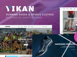 Yikan – Running Shoes & Sports Shopify Theme