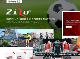 Zizu – Running Shoes & Sports Clothes Shopify Theme