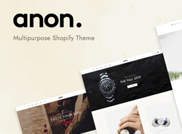Anon – Minimal Responsive Shopify Theme