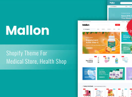 Mallon – Medical Store, Health Shop Shopify Theme