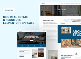 Sidu – Real Estate & Furniture Elementor Template Kit