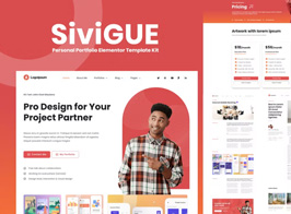 SiviGUE – Personal Portfolio Elementor Template Kit