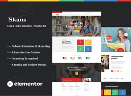 Skans – Learning & Online Education Elementor Template Kit