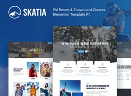 Skatia – Ski Resort & Snowboard Classes Elementor Template Kit
