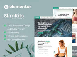 Slimkits – Weight Loss & Diet Program Elementor Template Kit
