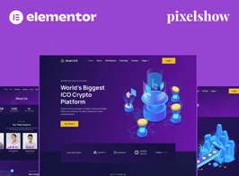 Smart ICO – Crypto Currency Elementor Pro Full Site Kit