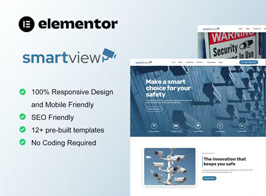 SmartView – CCTV & Security Elementor Template Kit