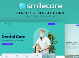 Smilecare – Dentist & Dental Clinic Elementor Template Kit