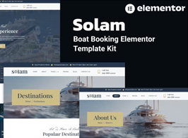 Solam – Boat Booking Elementor Pro Template Kit