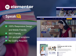 SpeakUp – Language Course & Translation Service Elementor Template Kit