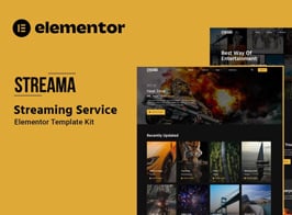 Streama – Streaming Service Elementor Template Kit