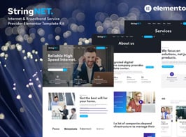 StringNET – Internet & Broadband Service Provider Elementor Template Kit