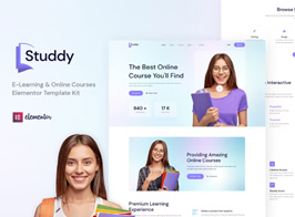Studdy – E-Learning & Online Courses Elementor Template Kit