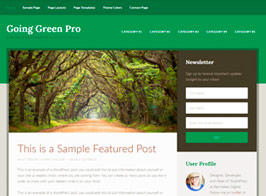 Studiopress Going green Pro Theme