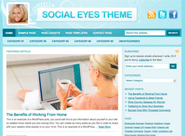 Studiopress Social Eyes Child Theme