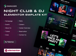 Swagger | Night Club & DJ Elementor Template Kit
