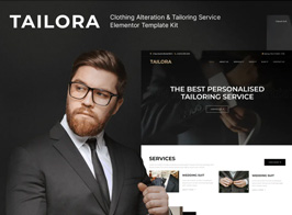 Tailora – Clothing Alteration & Tailoring Service Elementor Template Kit