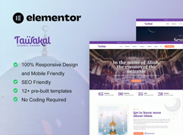Tawakal – Mosque & Islamic Center Elementor Template Kit