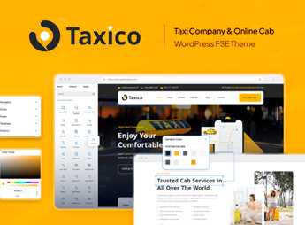 Taxico – Taxi Company & Online Cab Service FSE WordPress Theme