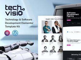Techvisio Technology & Software Development Elementor Template Kit
