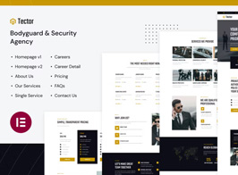 Tector | Bodyguard & Security Agency Elementor Template Kit