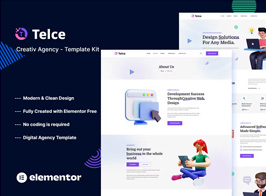 Telce – Creative Agency Elementor Template Kit