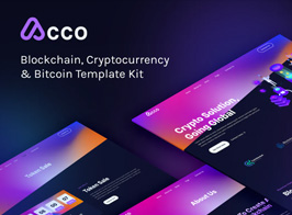 Acco – Blockchain Cryptocurrency & Bitcoin Elementor Template Kit