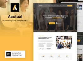 Acctual – Accounting Firm Elementor Template Kit
