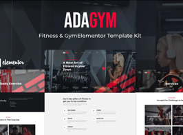 Adagym – Fitness & Gym Elementor Template Kit