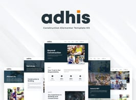 Adhis – Construction Elementor Template Kit