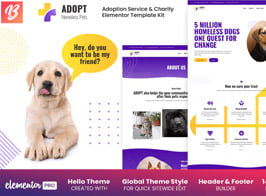 Adopt – Adoption Service & Charity Elementor Template Kit
