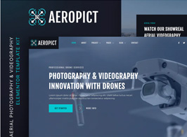 Aeropict – Drone Aerial Photography & Videography Elementor Template Kit