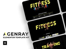 Agenray | Gym Elementor Template Kit