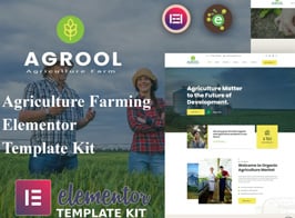 Agrool – Agriculture Farming Elementor Template Kit