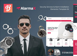 Alarmax – Security Services & Alarm Installation Elementor Template Kit