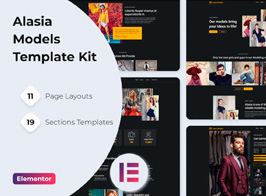 Alasia — Model Agency Elementor Template Kit