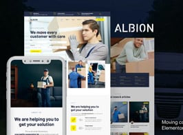 Albion – Moving Company Elementor Template Kit