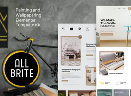 Allbrite – Painting & Wallpapering Elementor Template Kit