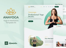 Anayoga – Yoga Teacher & Studio Elementor Template Kit