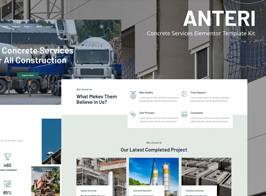 Anteri – Concrete Services Elementor Template Kit