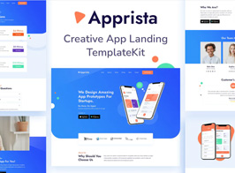 Apprista – Creative App Landing Elementor Template Kit