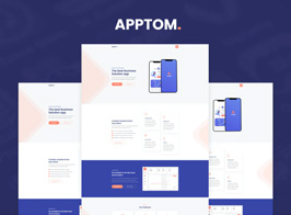 Apptom – App & Software Showcase Elementor Template Kit