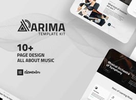 Arima – Musical Symphony Elementor Template Kit
