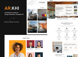 Arkhi Architecture & Interior Design Elementor Template Kit