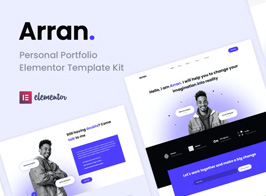 Arran – Personal Portfolio Elementor Template Kit