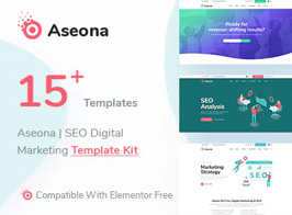 Aseona | SEO Digital Marketing Elementor Template Kit