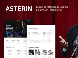 Asterin – Digital Event & Conference Elementor Template Kit